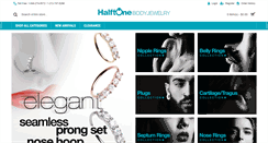 Desktop Screenshot of halftonebodyjewelry.com