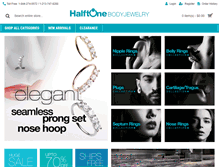 Tablet Screenshot of halftonebodyjewelry.com